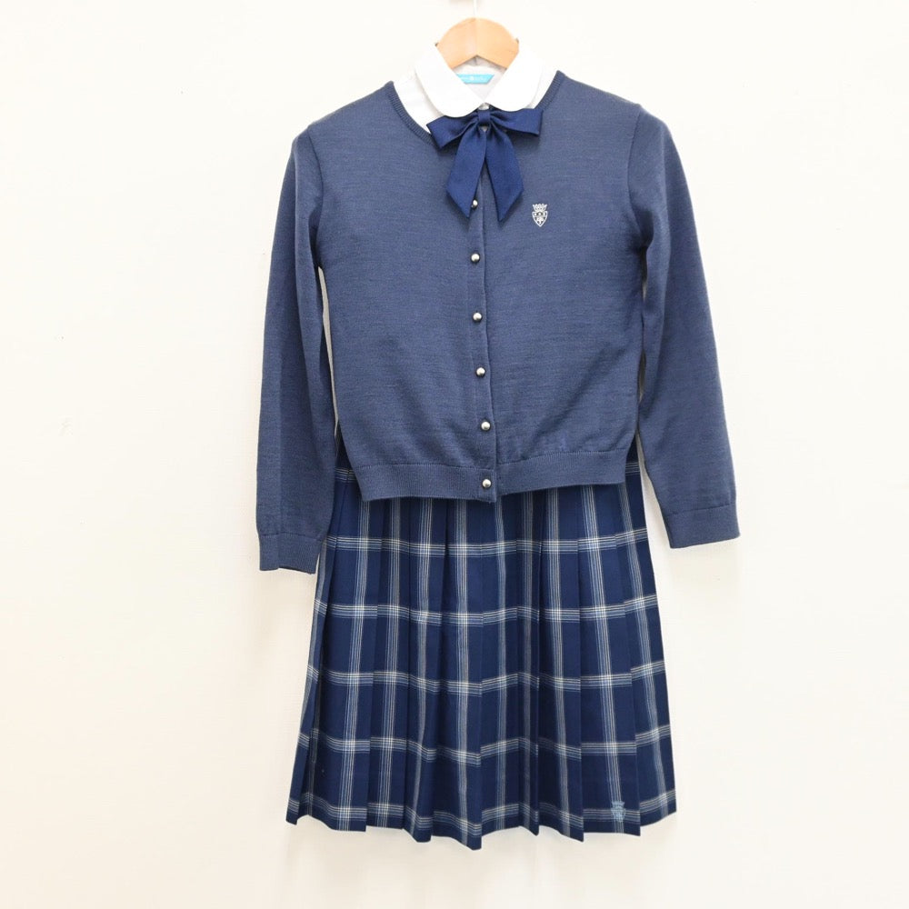 中古制服】岡山県 清心中学校 女子制服 5点（ブレザー・ニット・シャツ・スカート）sf012905【リサイクル学生服】 | 中古制服通販パレイド