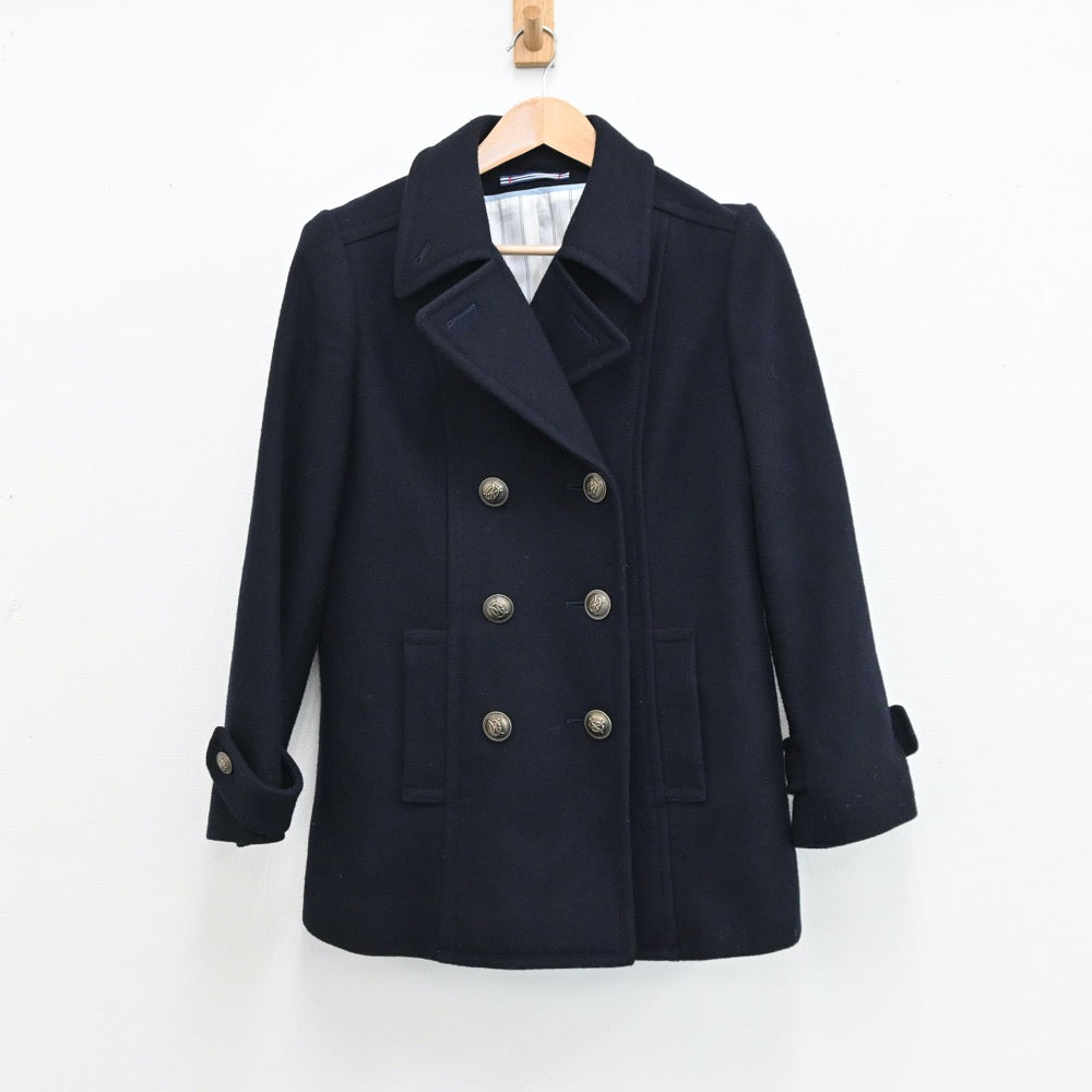 【中古】熊本県 九州学院高等学校 女子制服 1点（コート）sf012912