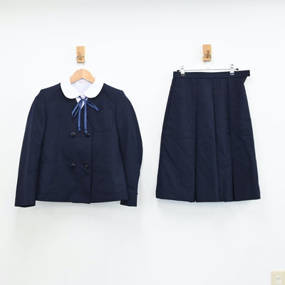 【中古】静岡県 静岡市立安東中学校 女子制服 3点（ブレザー・シャツ・スカート）sf012917