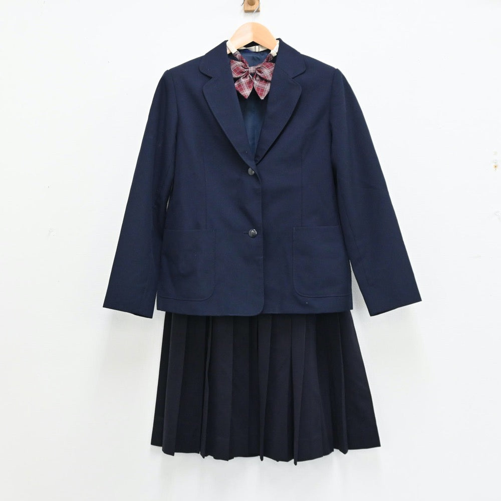 【中古】岩手県 洋野町立大野中学校 女子制服 3点（ブレザー・スカート）sf012927