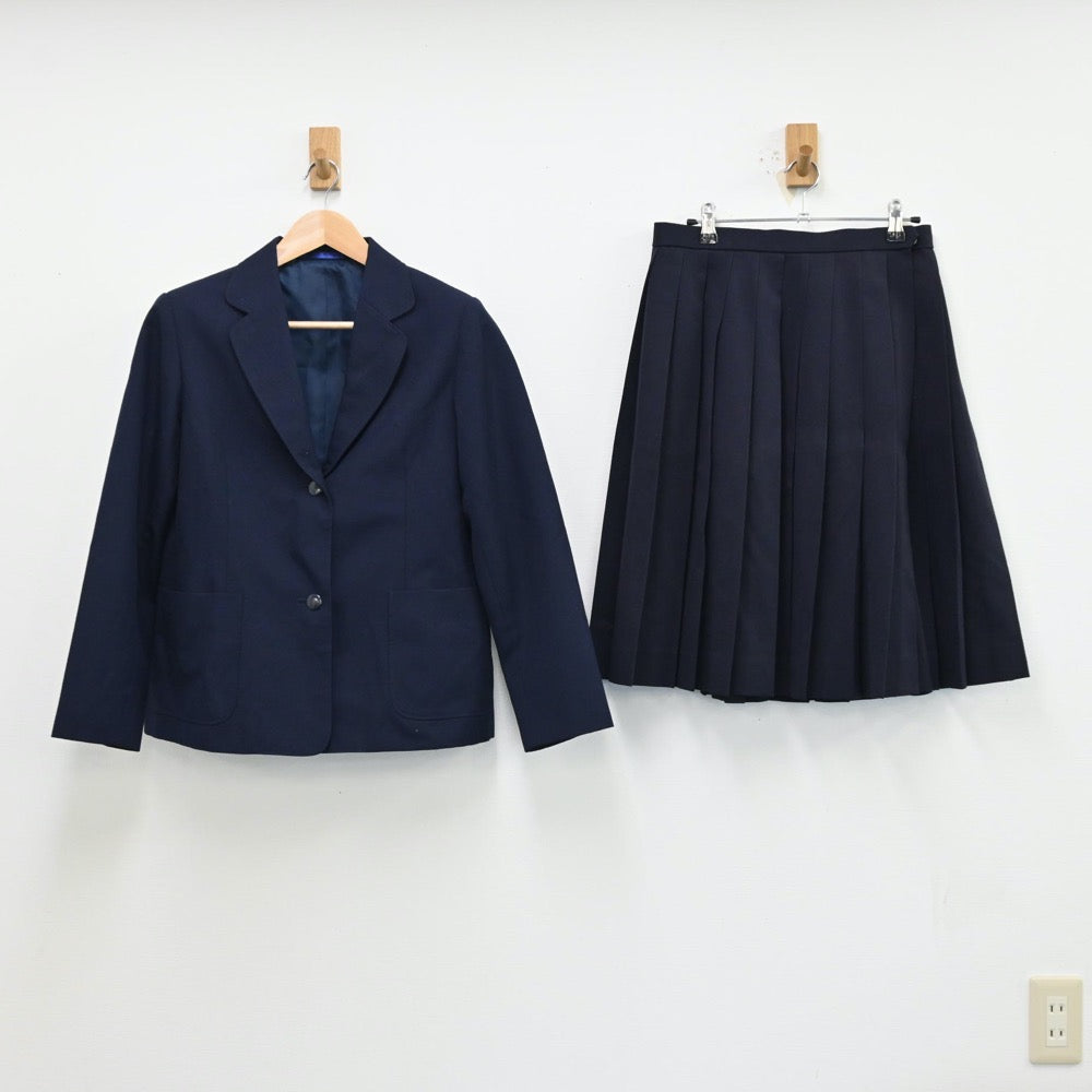 【中古】岩手県 洋野町立大野中学校 女子制服 3点（ブレザー・スカート）sf012927