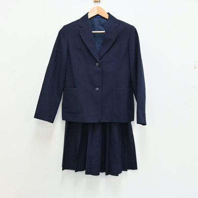 【中古】岩手県 洋野町立大野中学校 女子制服 3点（ブレザー・ベスト・スカート）sf012928