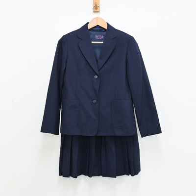 【中古】岩手県 洋野町立大野中学校 女子制服 3点（ブレザー・ベスト・スカート）sf012929