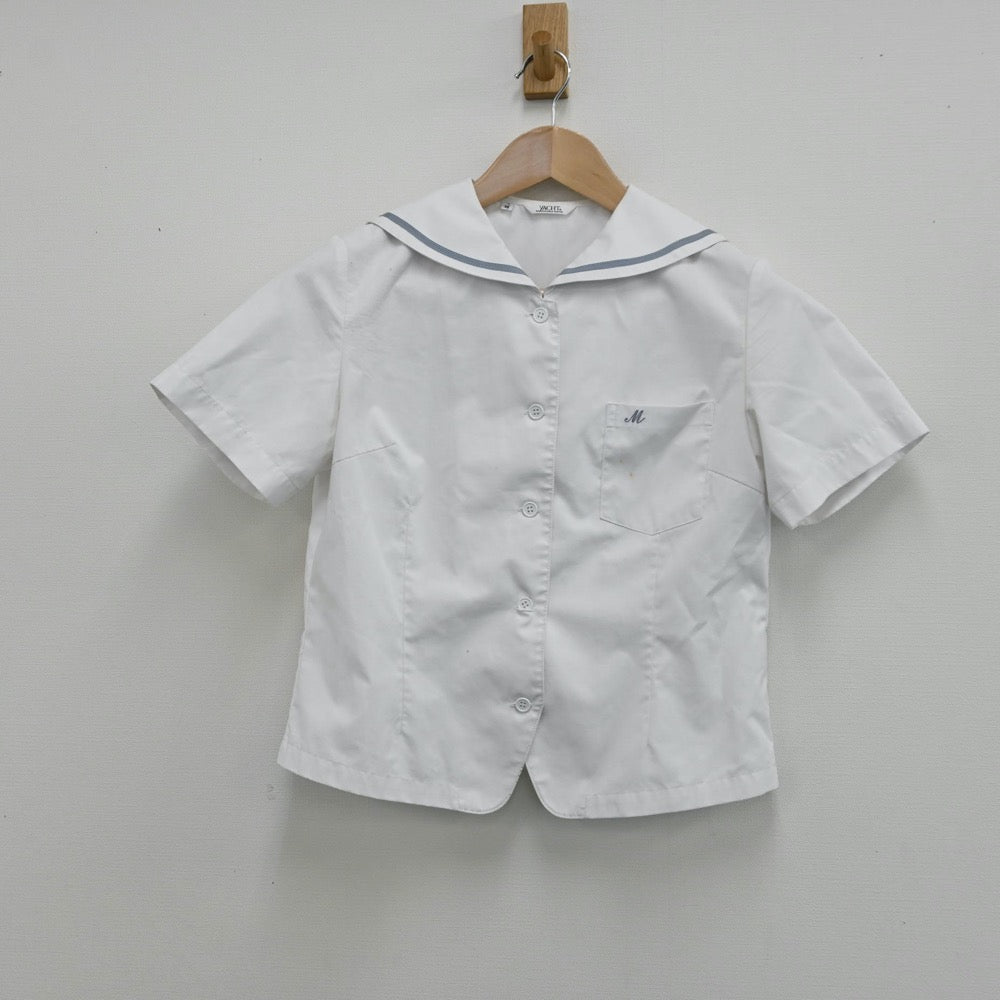 【中古】京都府 京都府立桃山高等学校 女子制服 3点（シャツ・ニットベスト・スカート）sf012931