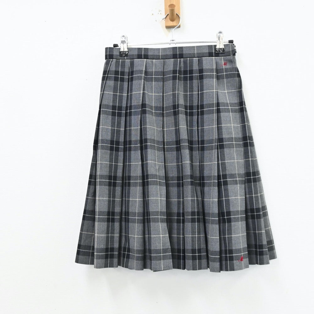 【中古】京都府 京都府立桃山高等学校 女子制服 3点（シャツ・ニットベスト・スカート）sf012931