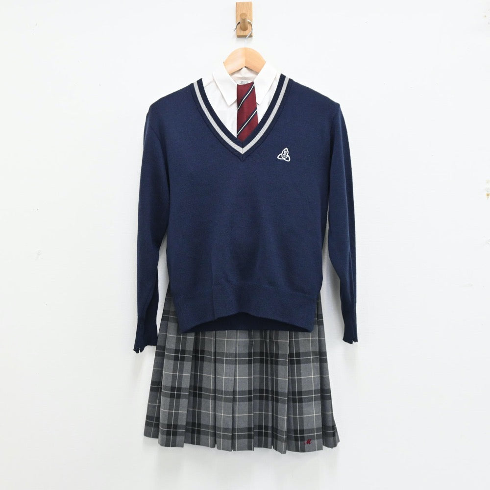 中古制服】京都府 京都府立桃山高等学校 女子制服 5点（ブレザー・ニット・シャツ・スカート）sf012932【リサイクル学生服】 | 中古制服 通販パレイド