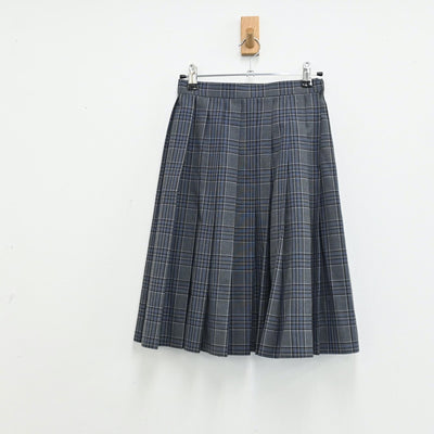 【中古】東京都 明治大学付属中野八王子中学高等学校 女子制服 3点（ニットベスト・スカート）sf012942