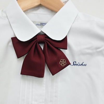 【中古】岡山県 岡山学芸館清秀中学校・高等部 女子制服 4点（シャツ・スカート）sf012944