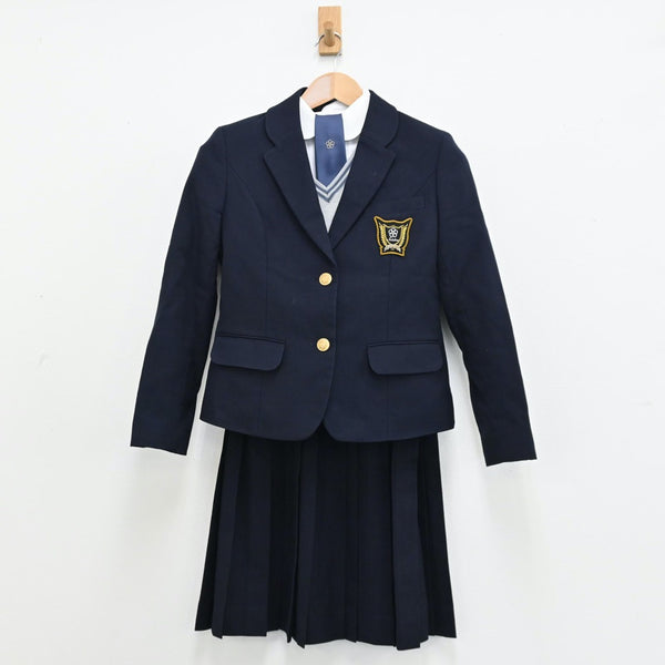 岡山県 岡山学芸館高校 女子制服 7点セット 卒業生保管品 指定リュック ...