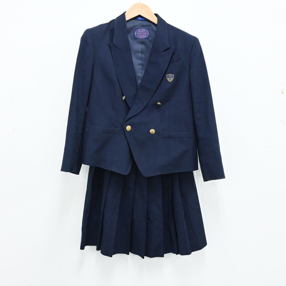 【中古】千葉県 千葉県立幕張総合高校 女子制服 2点（ブレザー・スカート）sf012956