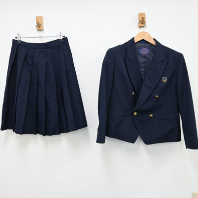 【中古】千葉県 千葉県立幕張総合高校 女子制服 2点（ブレザー・スカート）sf012956