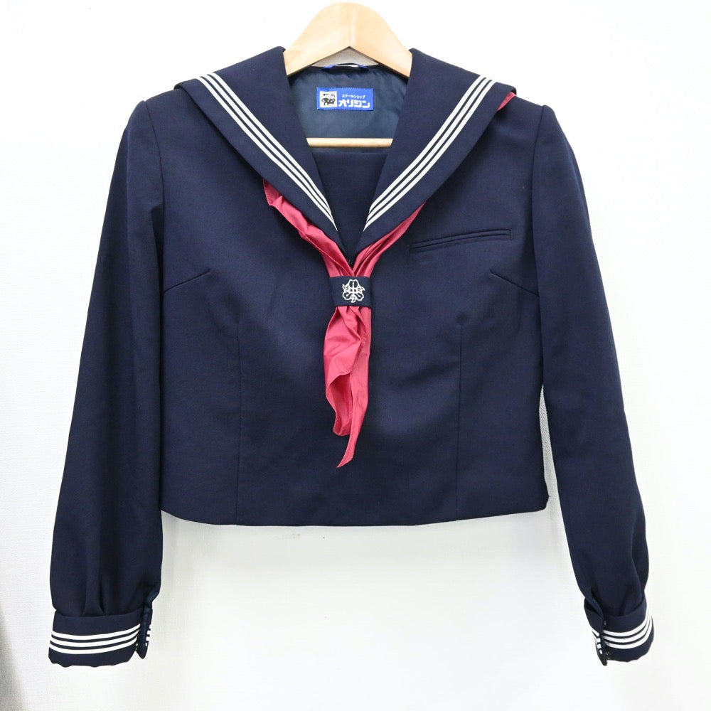 中古制服】茨城県 守谷市立愛宕中学校 女子制服 3点（セーラー服・ジャンパースカート）sf012965【リサイクル学生服】 | 中古制服通販パレイド