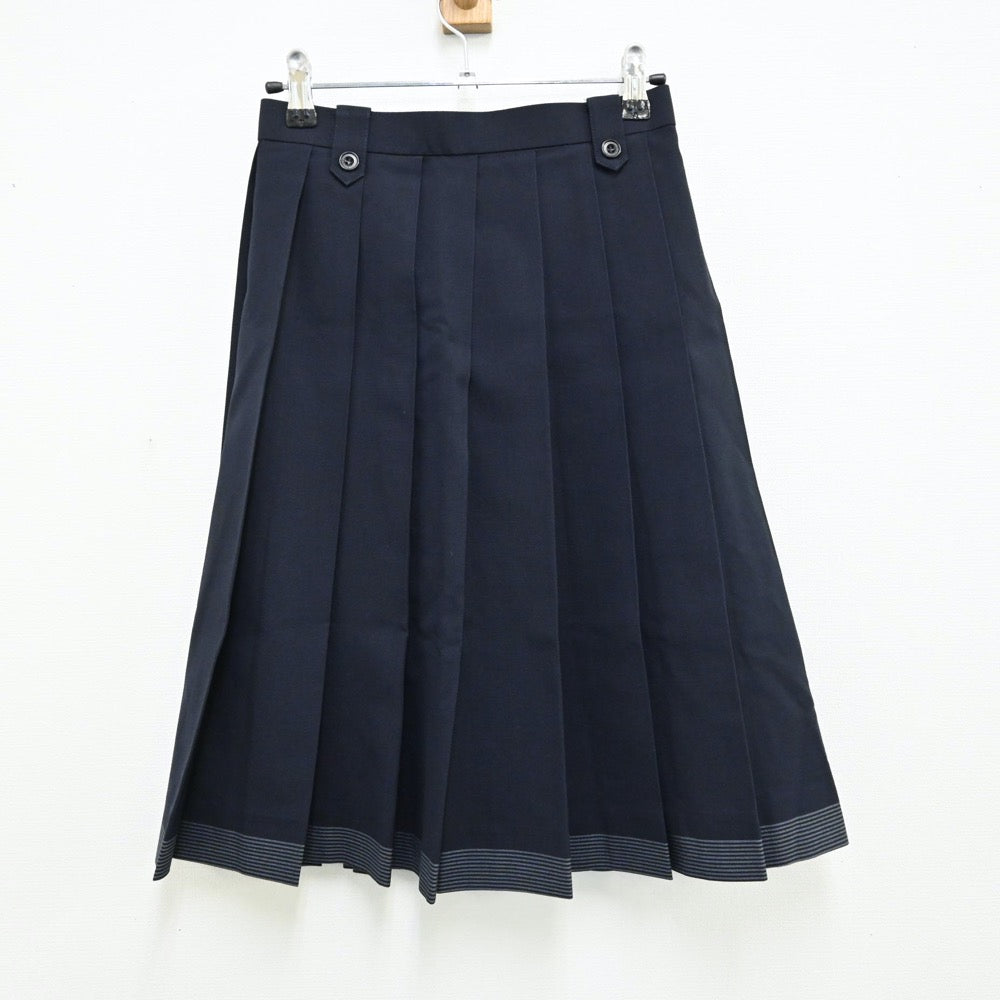 【中古】北海道 北海道札幌国際情報高等学校 女子制服 2点（ベスト・スカート）sf012966