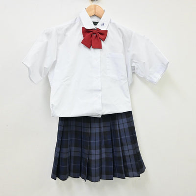 【中古】三重県 三重県立あけぼの高等学校 女子制服 3点（シャツ・スカート）sf012970