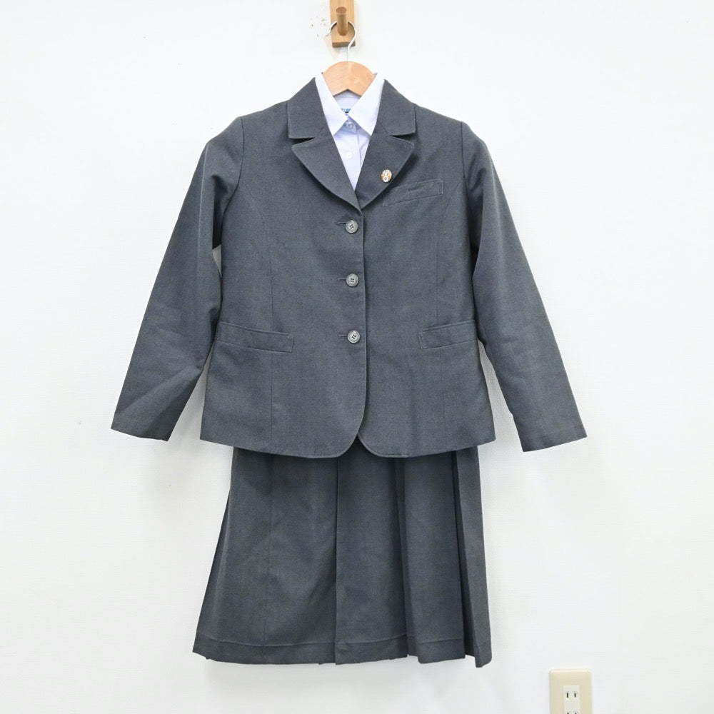 【中古】埼玉県 埼玉大学教育学部附属中学校 女子制服 6点（ブレザー・シャツ・ベスト・スカート）sf012983