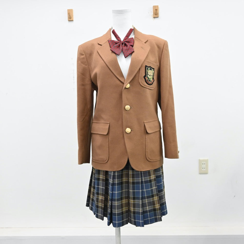 【中古】東京都 品川女子学院高等部 女子制服 3点（ブレザー・スカート）sf012989