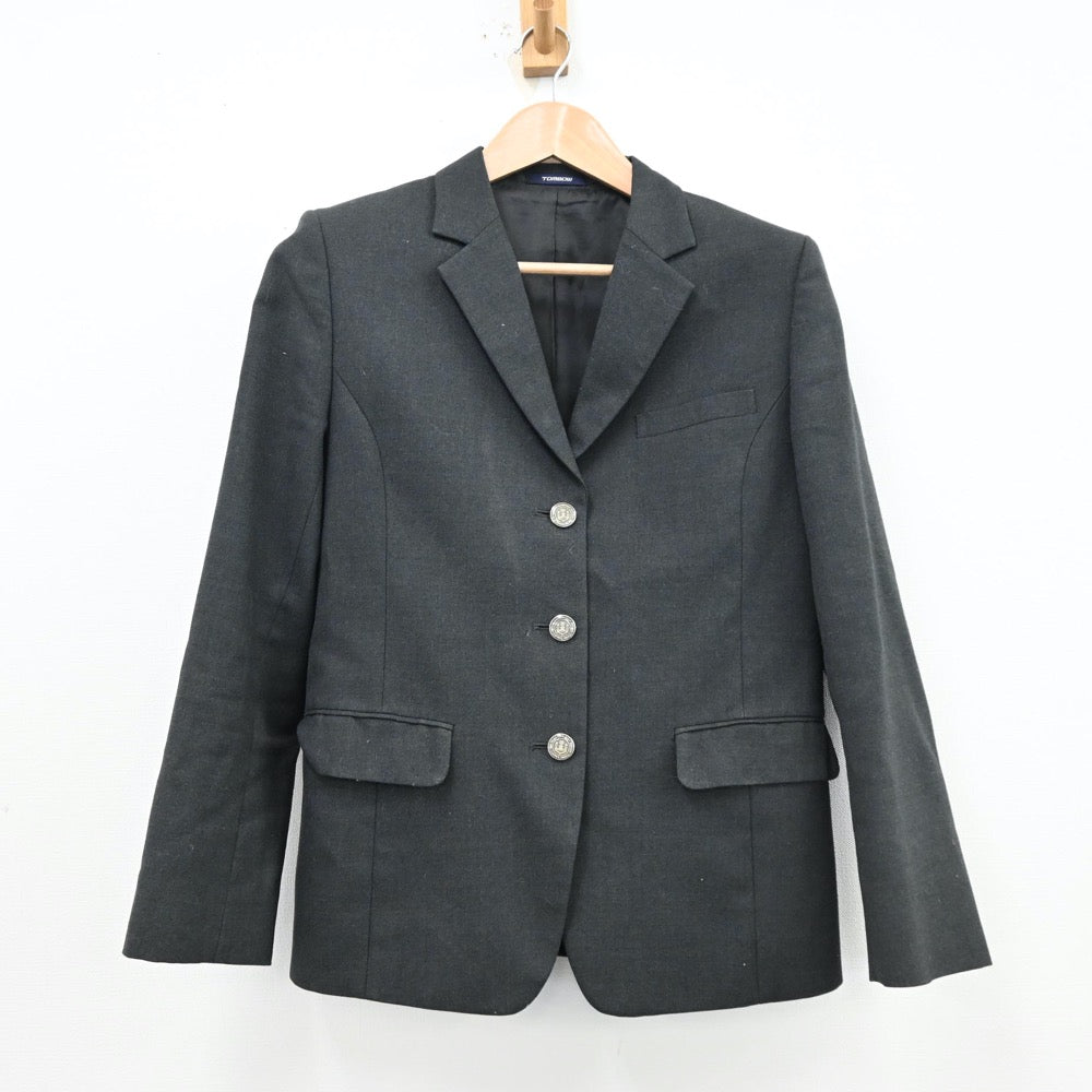 【中古】山梨県 帝京第三高等学校 女子制服 3点（ブレザー・シャツ）sf012994