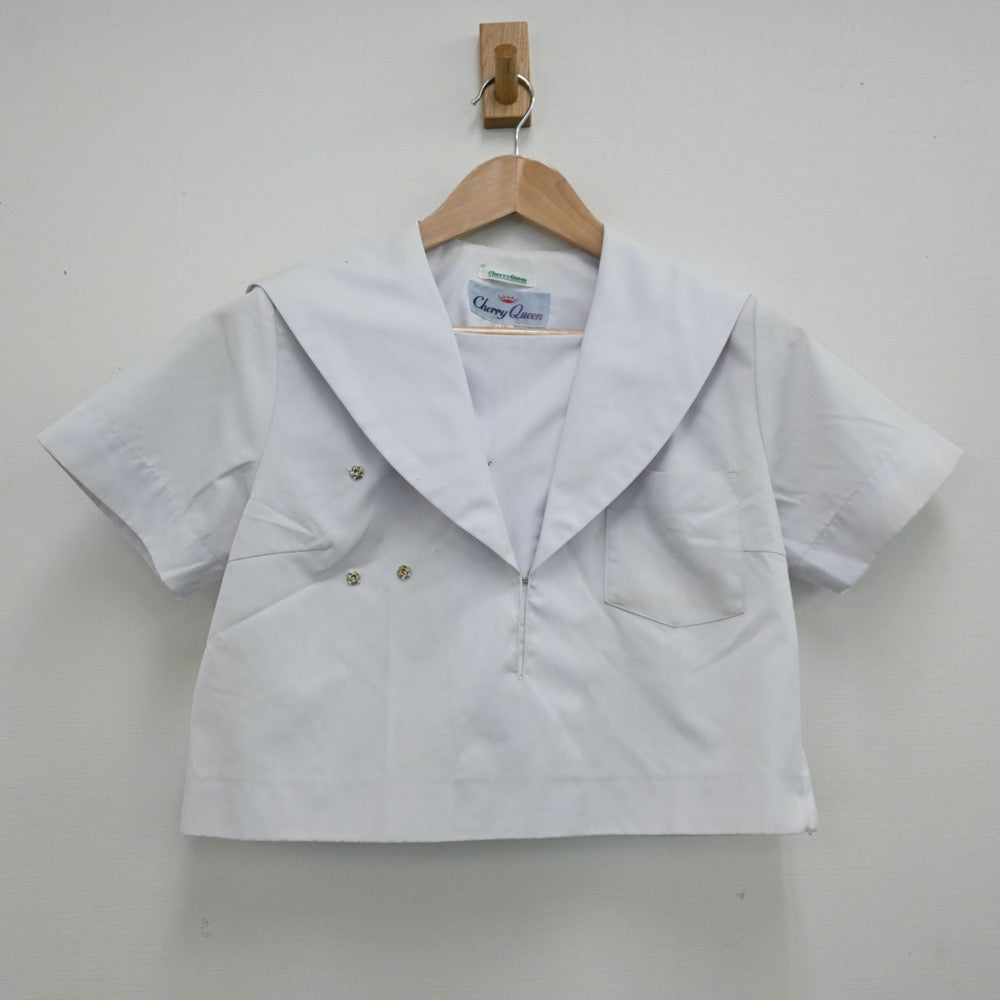 【中古】愛知県 安城南中学校 女子制服 2点（セーラー服・スカート）sf013002