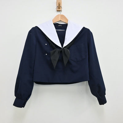 【中古】愛知県 安城南中学校 女子制服 3点（セーラー服・スカート）sf013006