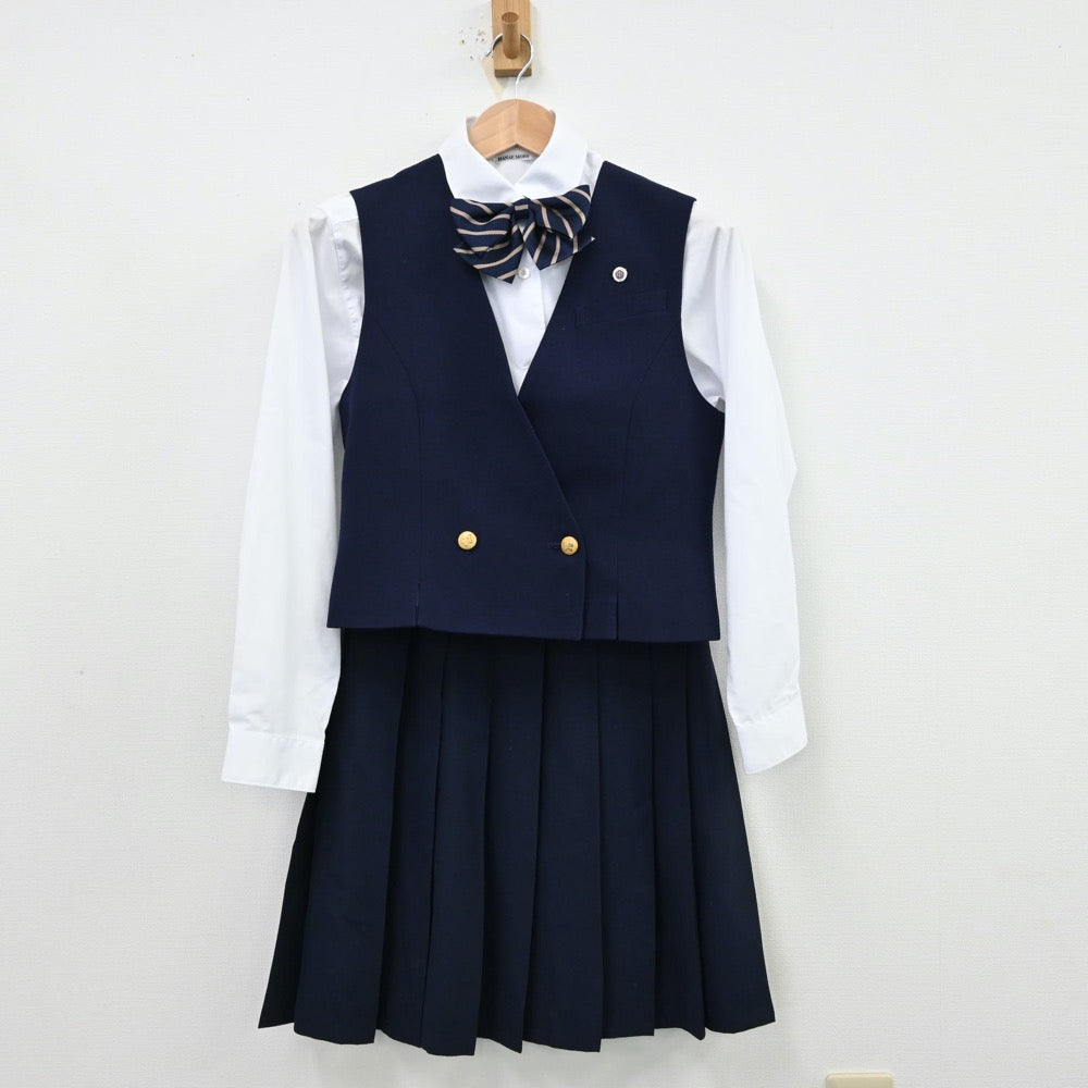 中古制服】広島県 安田女子中学校 女子制服 7点（ブレザー・シャツ・ベスト・スカート）sf013011【リサイクル学生服】 | 中古制服通販パレイド