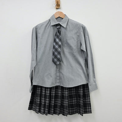 【中古】兵庫県 神戸龍谷高等学校 女子制服 4点（ブレザー・シャツ・スカート）sf013029