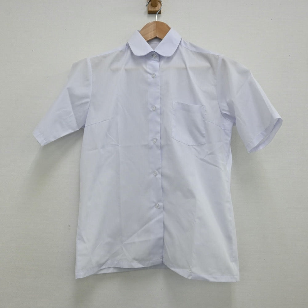 【中古】千葉県 高柳中学校 女子制服 2点（シャツ・ジャンパースカート）sf013043