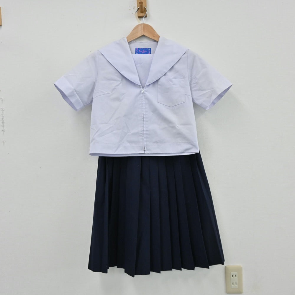 【中古】愛知県 桜山中学校 女子制服 3点（セーラー服・スカート）sf013048