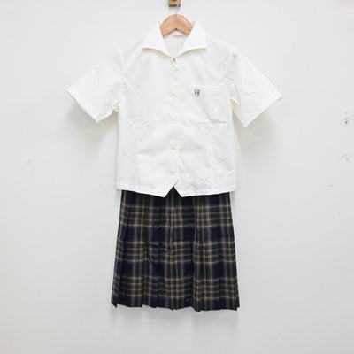 【中古】愛知県 愛知工業大学名電高等学校 女子制服 3点（シャツ・スカート）sf013053