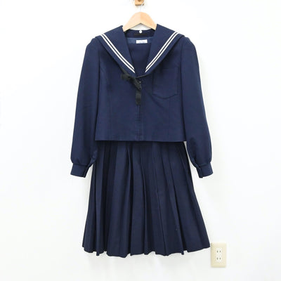 【中古】愛知県 大治町立大治中学校 女子制服 3点（セーラー服・スカート）sf013055