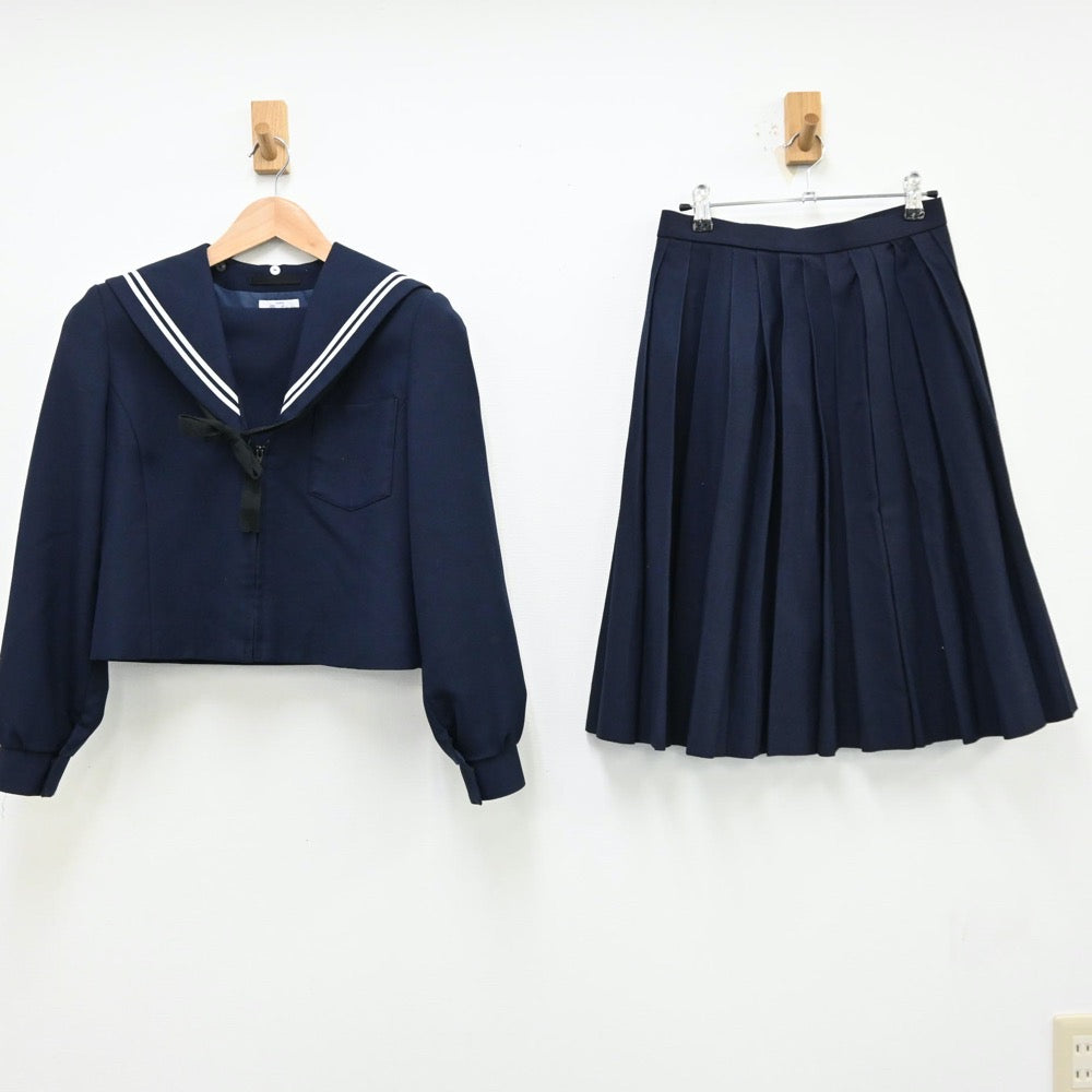 【中古】愛知県 大治町立大治中学校 女子制服 3点（セーラー服・スカート）sf013055