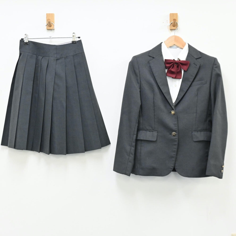 【中古】福島県 福島県立福島南高等学校 女子制服 4点（ブレザー・シャツ・スカート）sf013056