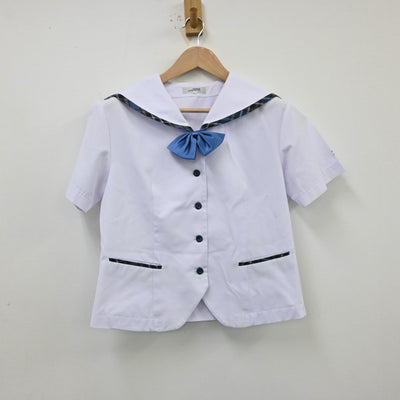 【中古】福島県 保原高等学校 女子制服 3点（セーラー服・スカート）sf013059