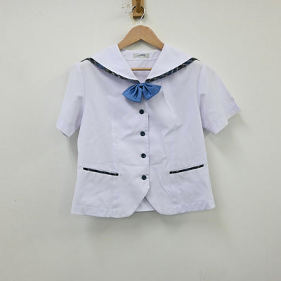 【中古】福島県 保原高等学校 女子制服 3点（セーラー服・スカート）sf013060