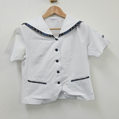 【中古】福島県 保原高等学校 女子制服 2点（セーラー服・ニット）sf013062