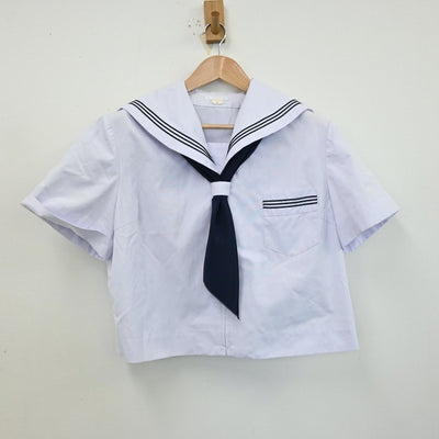 【中古】兵庫県 小野市立小野中学校 女子制服 3点（セーラー服・スカート）sf013067