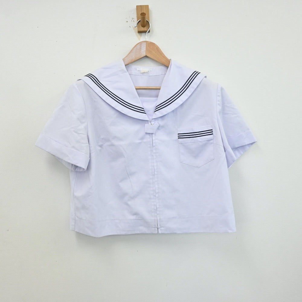 【中古】兵庫県 小野市立小野中学校 女子制服 2点（セーラー服・スカート）sf013068