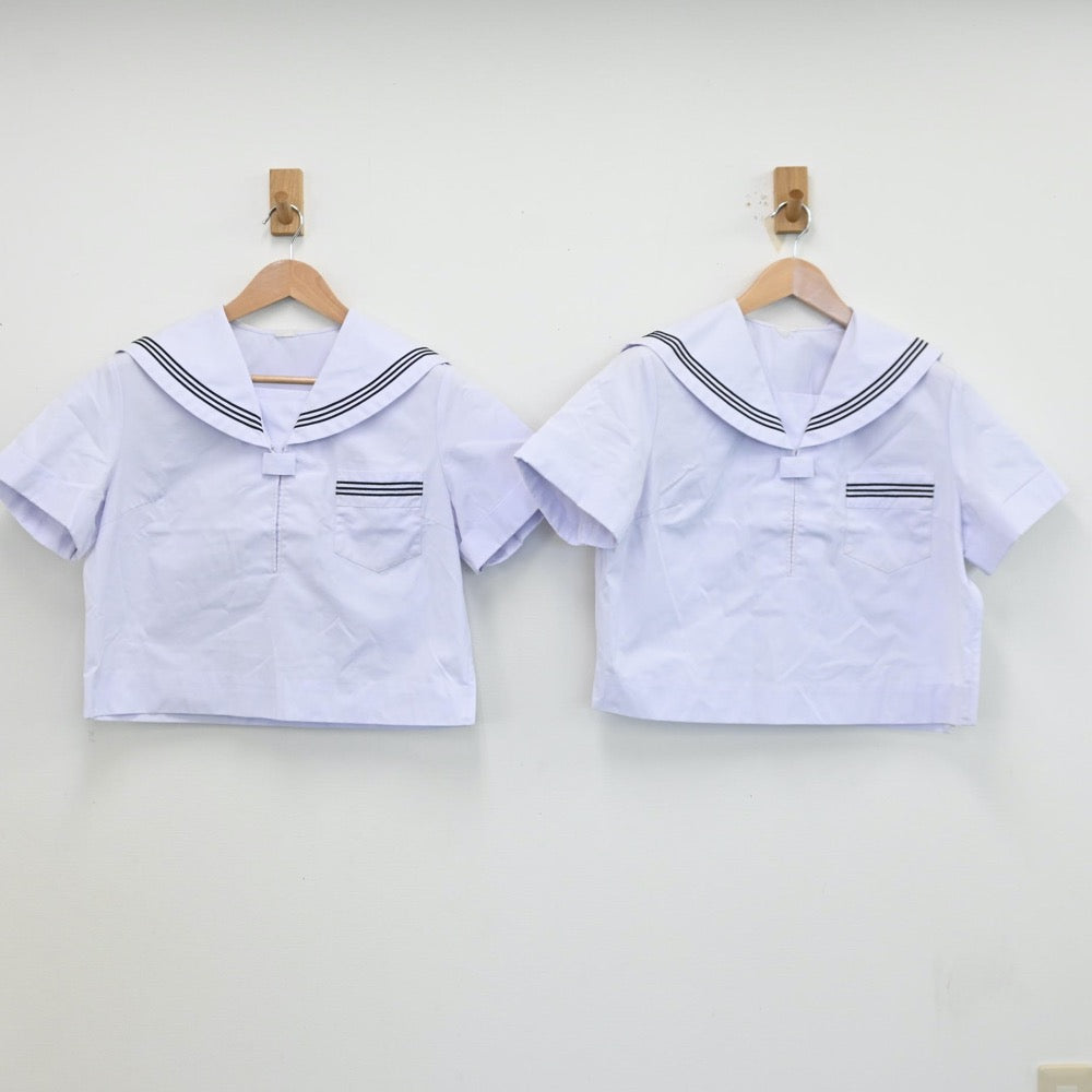 【中古】兵庫県 小野市立小野中学校 女子制服 2点（セーラー服）sf013069