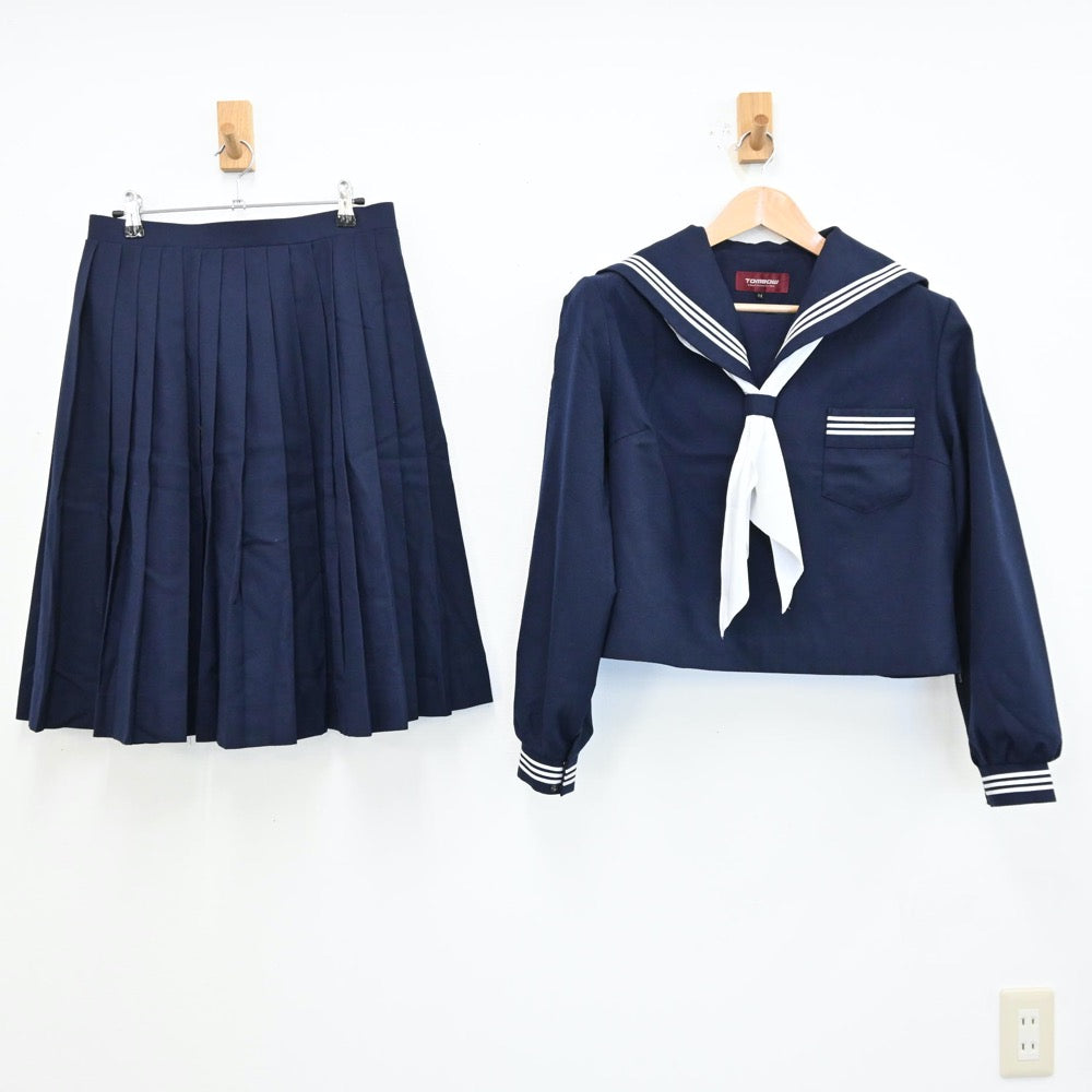 中古制服】兵庫県 小野高等学校 女子制服 3点（セーラー服