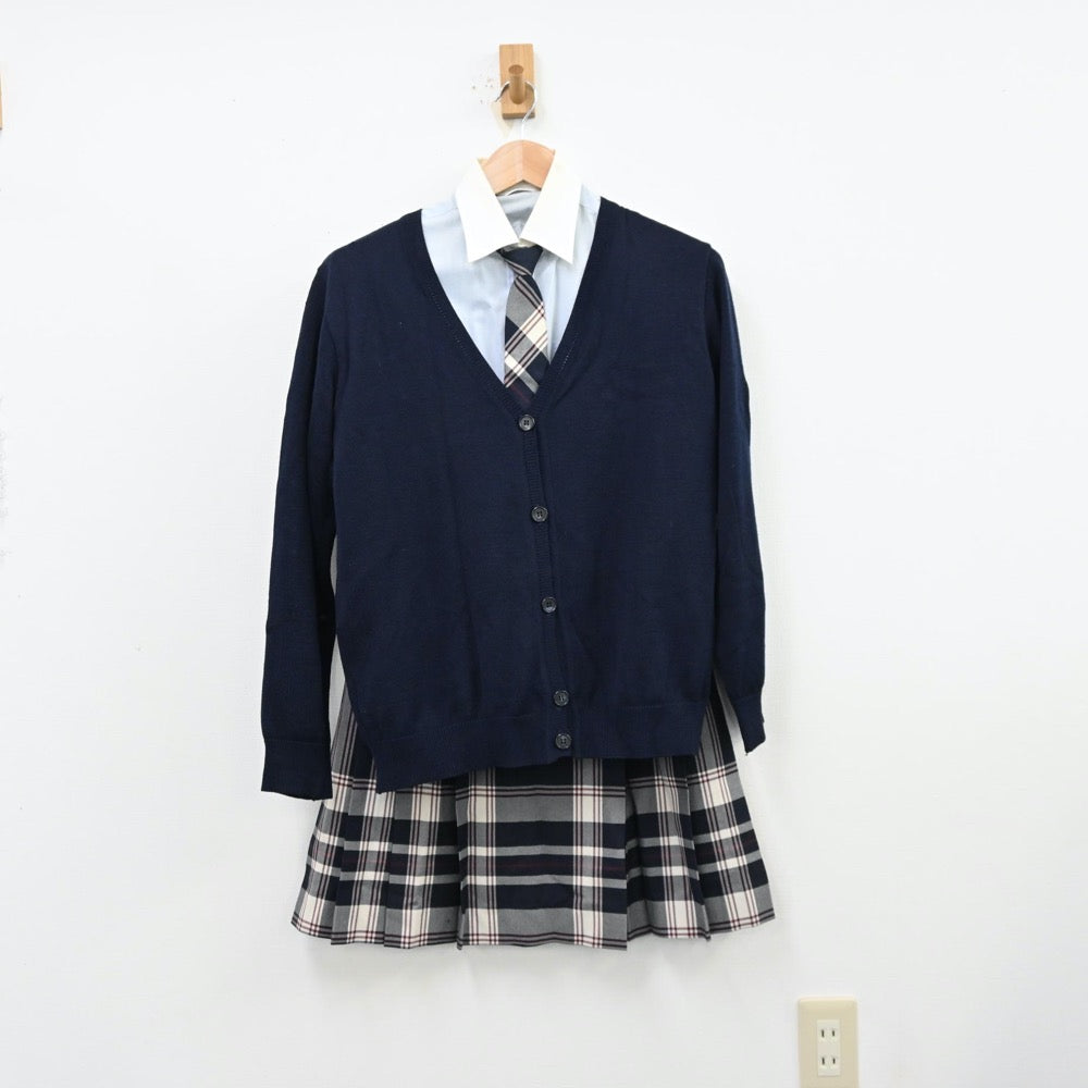 【中古】東京都 駒澤学園女子高等学校 女子制服 6点（ブレザー・シャツ・ニット・スカート）sf013081