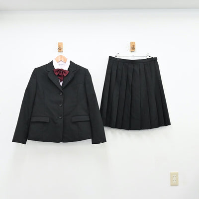 【中古】東京都 潤徳女子高等学校 女子制服 5点（ブレザー・シャツ・スカート）sf013082