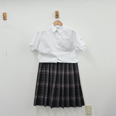 【中古】東京都 潤徳女子高等学校 女子制服 4点（シャツ・スカート）sf013083