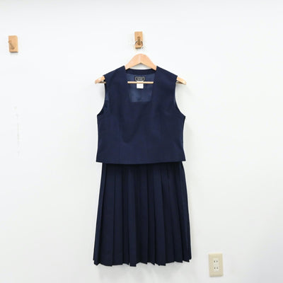 【中古】埼玉県 蕨第一中学校 女子制服 3点（ブレザー・ベスト・スカート）sf013090