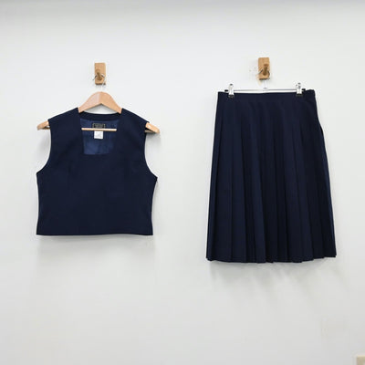 【中古】埼玉県 蕨第一中学校 女子制服 3点（ブレザー・ベスト・スカート）sf013090