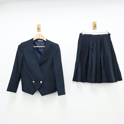 【中古】栃木県 宇都宮文星女子高等学校 女子制服 2点（ブレザー・スカート）sf013091