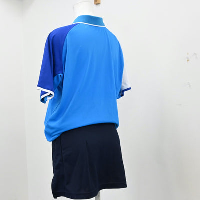 【中古】埼玉県 入間川中中学校/テニス部ユニフォーム 女子制服 2点（部活ユニフォーム 上・部活ユニフォーム 下）sf013093