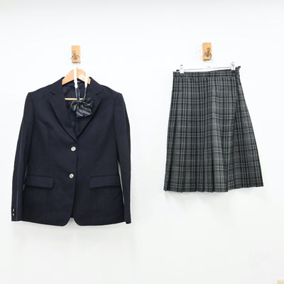 【中古】東京都 南大沢中学校 女子制服 5点（ブレザー・スカート・スカート）sf013099