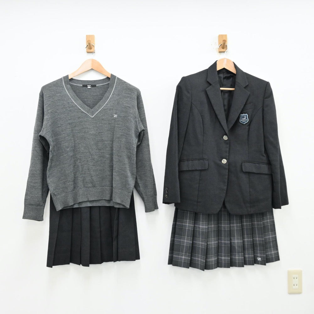 中古制服】東京都 町田総合高等学校 女子制服 4点（ブレザー