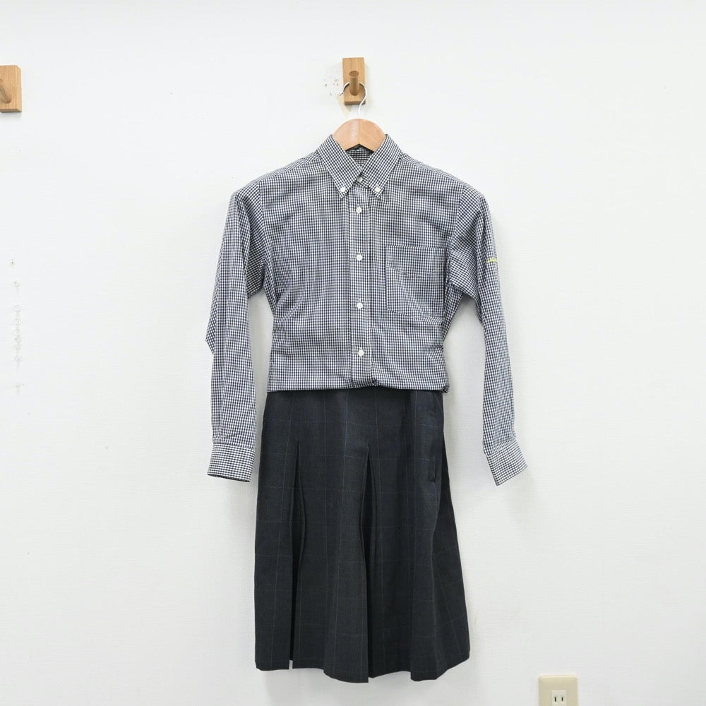 【中古】奈良県 奈良育英高等学校 女子制服 4点（シャツ・スカート）sf013112