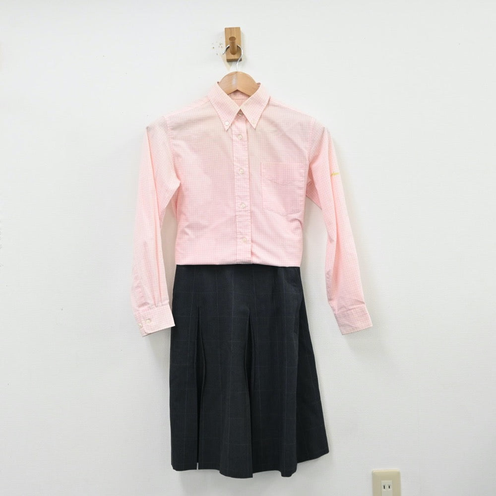 【中古】奈良県 奈良育英高等学校 女子制服 4点（シャツ・スカート）sf013112