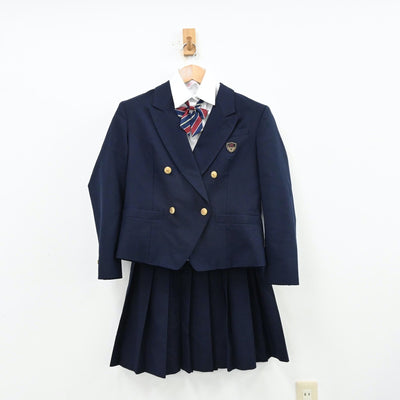 【中古】千葉県 幕張総合高等学校 女子制服 4点（ブレザー・シャツ・スカート）sf013113